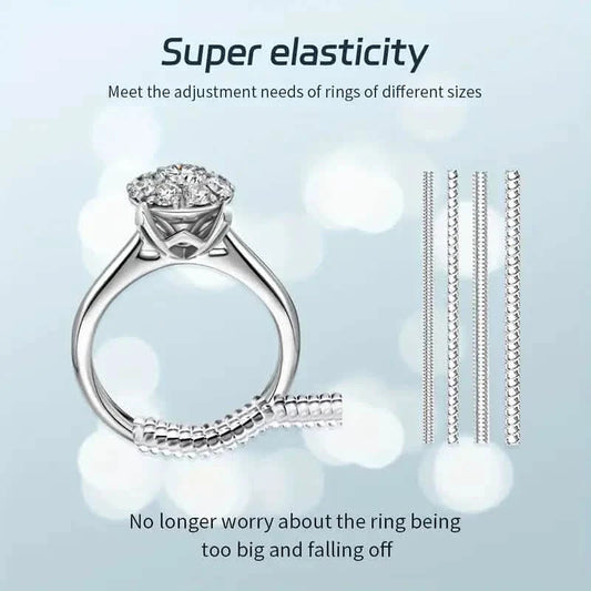 4-Piece Set: Invisible Silicone Ring Size Adjusters – Unisex, Flexible, Minimalist DailySale