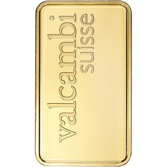 1 oz. Gold Bar Valcambi Suisse 999.9 Fine in Assay DailySale
