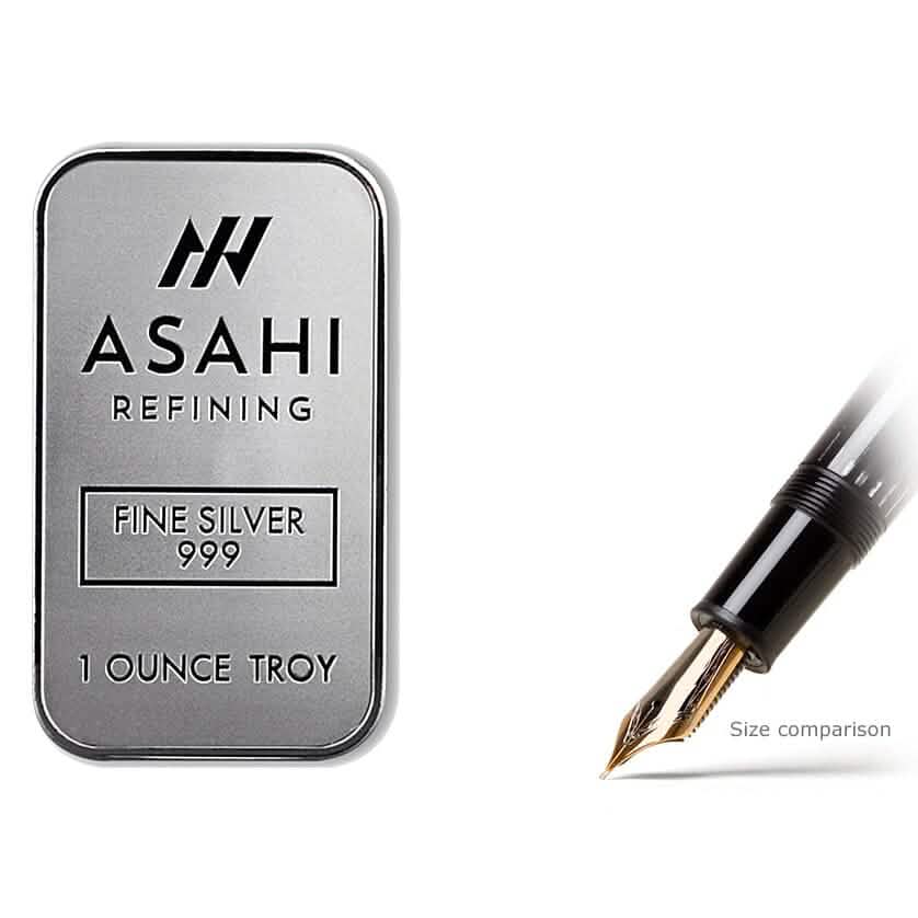 1 oz Silver Bar - Asahi .999 Fine Silver DailySale