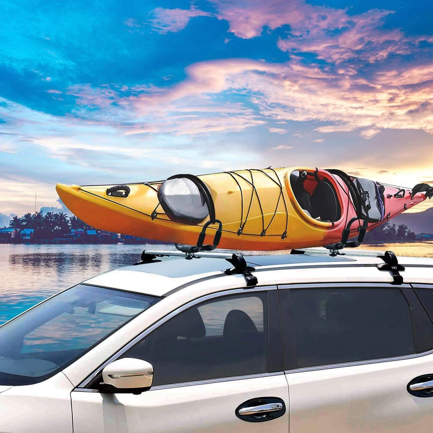 1-Pair: Universal J-Bar Kayak Carrier DailySale