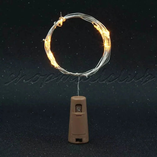 10-Pack: 20LEDs Wine Bottle Light Cork Shaped String Fairy Wire Night Light DailySale