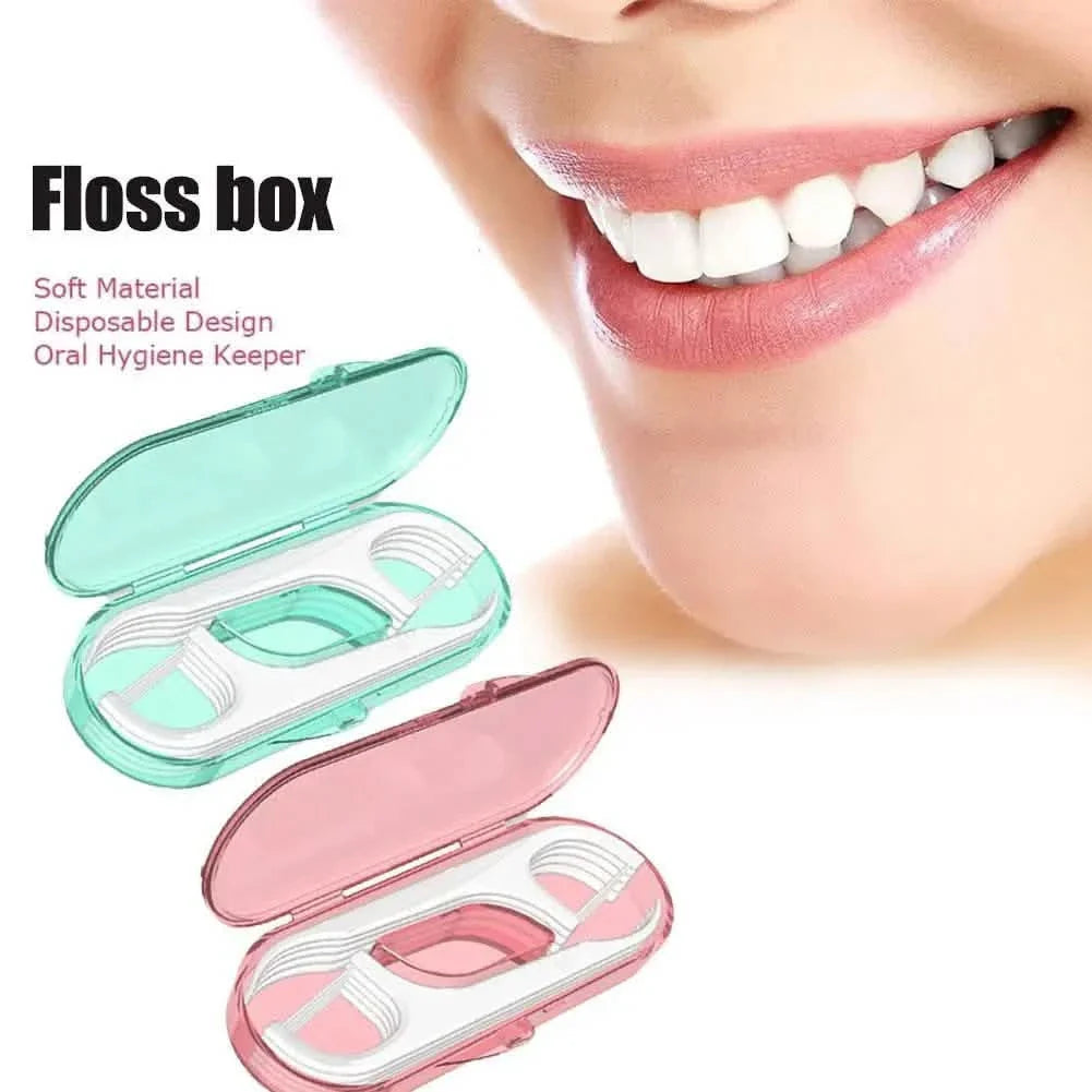 10-Piece Set: Dental Floss Travel Case-Floss Pick DailySale