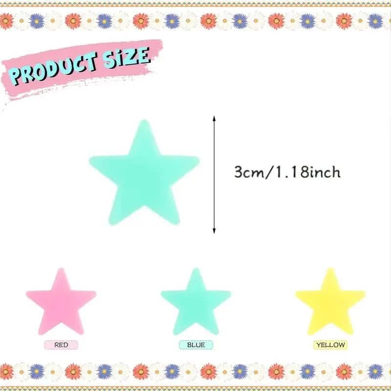 100-Pieces: Glow-in-the-Dark Fluorescent Wall & Ceiling Star Stickers DailySale