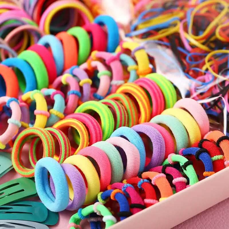 1000-Piece Set: Colorful Hair Ties Set Hair Scrunchies for Women DailySale