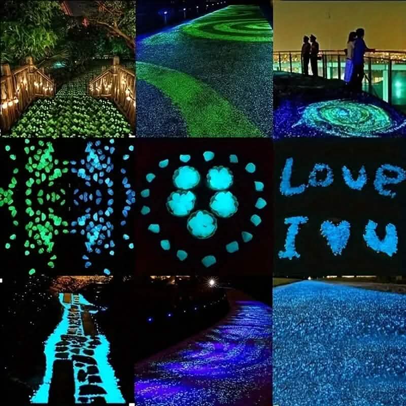 1000-Pieces: Luminous Glowing Stones for Garden, Plants, Aquarium & More DailySale