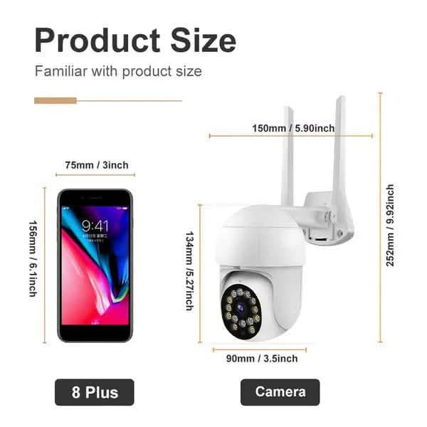 1080P Outdoor Full Color Night Vision Surveillance Camera DailySale