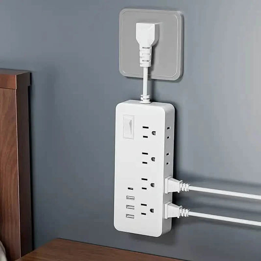 12-in-1 Power Socket with 8 AC sockets, 3 USB ports and 1 Type-C Interface DailySale