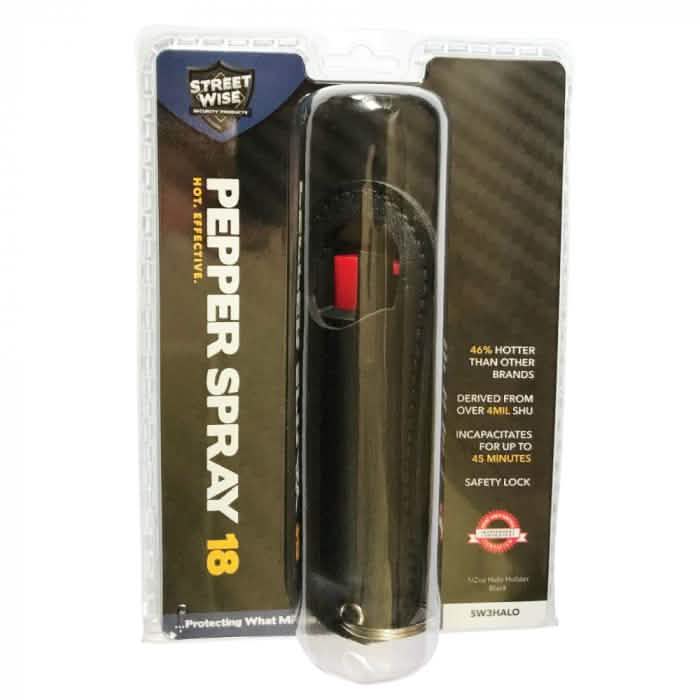 1/2 Oz Halo with Holster Black Pepper Spray DailySale