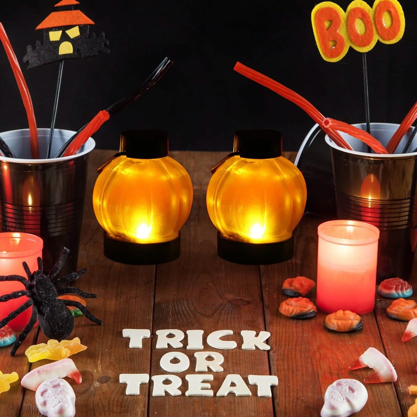 12-Pack: LED Pumpkin Tealights Smokeless Candles DailySale