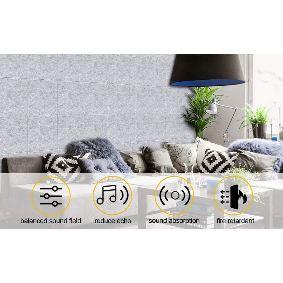 12-Packs: AGPtEK Acoustic Absorption Noise Cancellation Panels DailySale