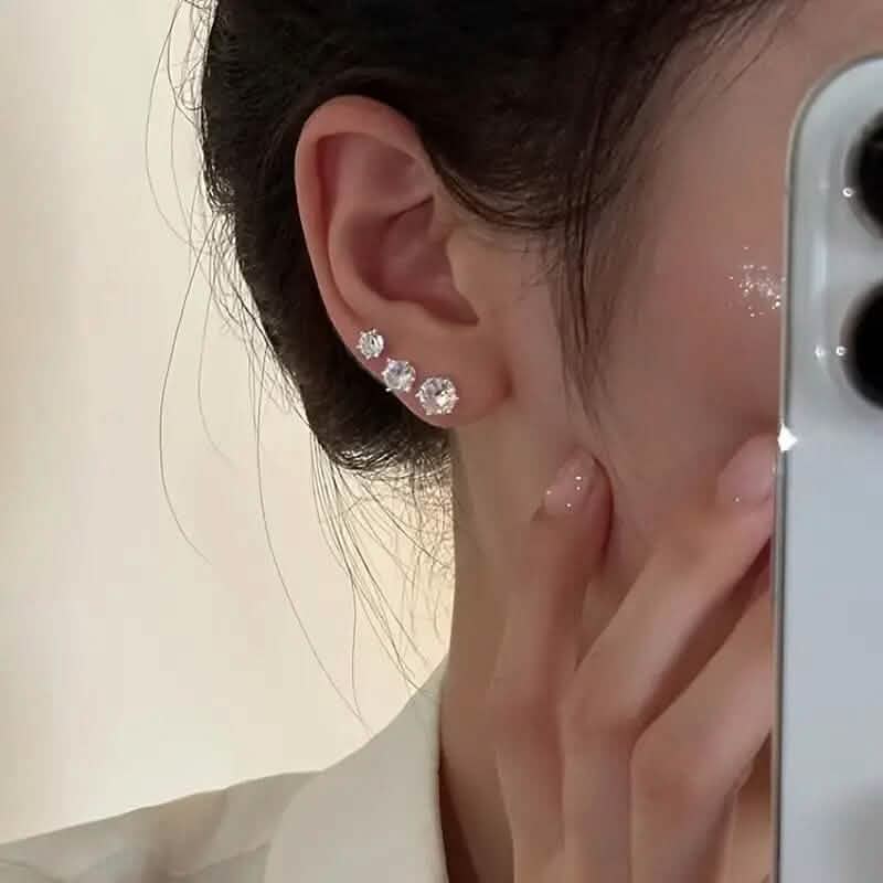 12-Pairs: Crystal Zircon Earrings Set DailySale