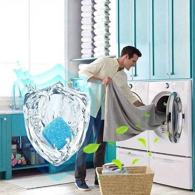 12-Pieces: Effervescent Washing Machine Cleaner Tablets DailySale