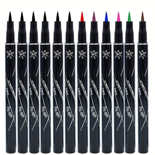12-Pieces: Luxurious Waterproof Long-Wearing Liquid Eyeliner Set DailySale