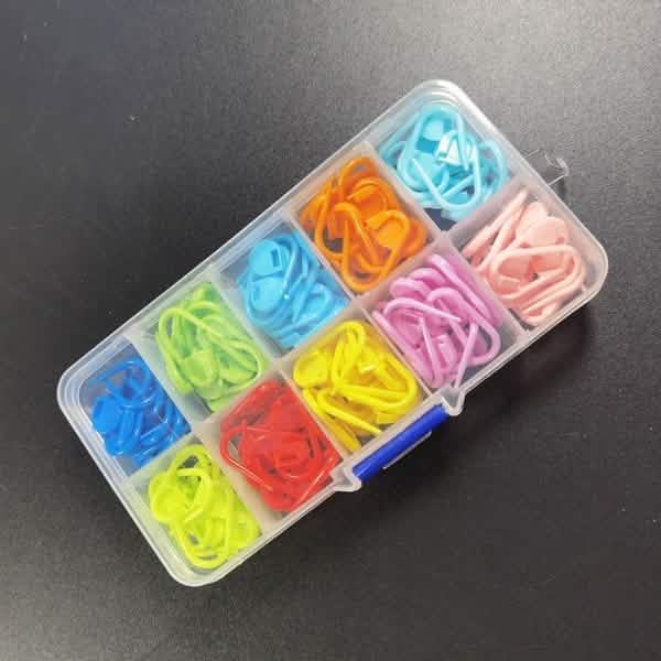 120-Pack: Mix Color Plastic Knitting Tools Locking Stitch Markers Crochet DailySale