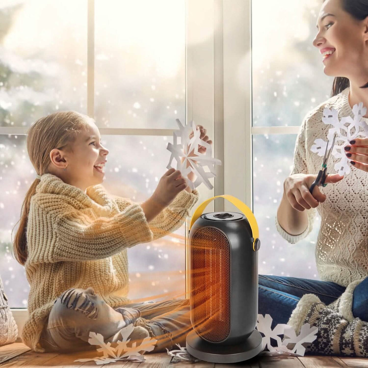 1200W Portable Electric Fan Heater DailySale
