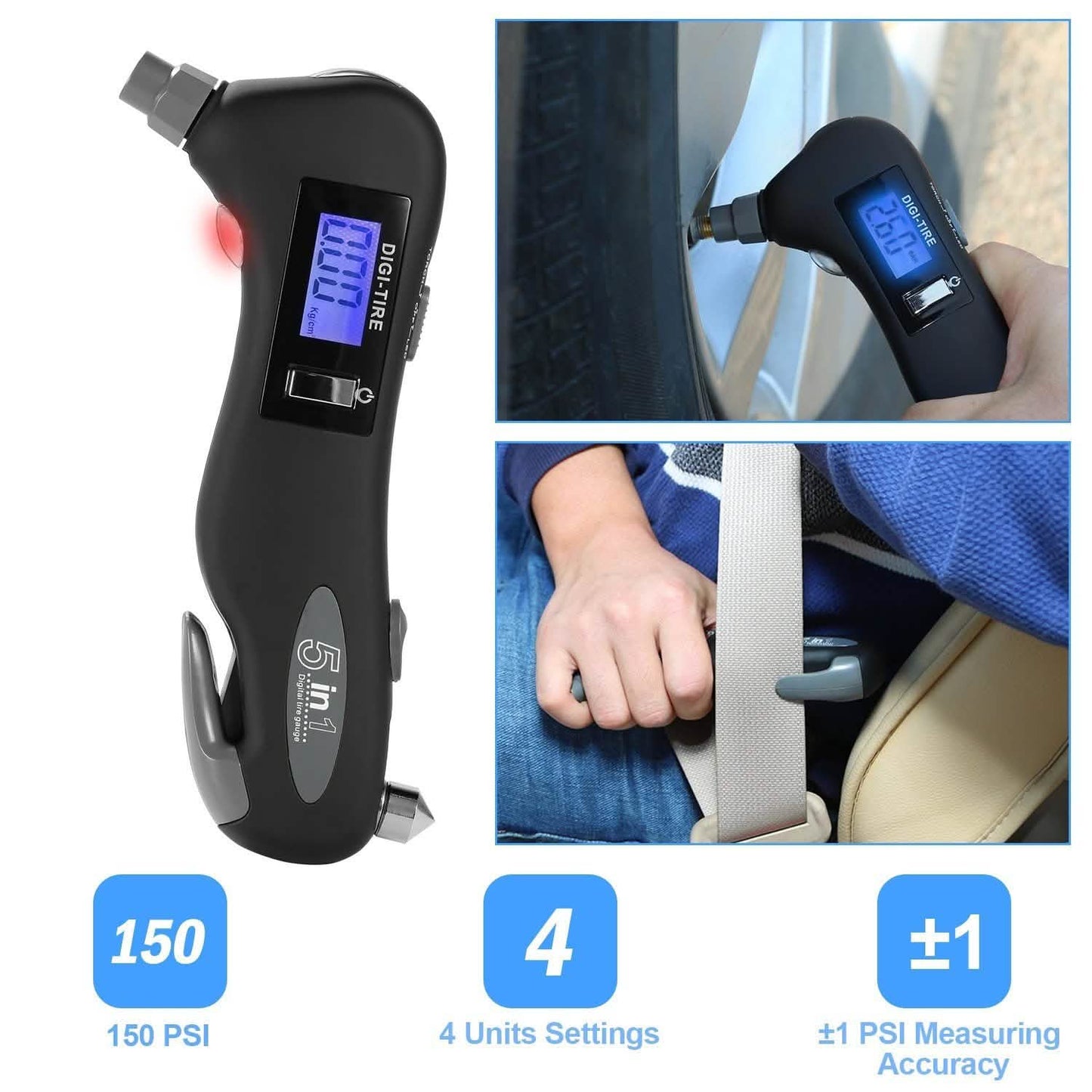 150 PSI Auto Digital Tire Pressure Guage DailySale