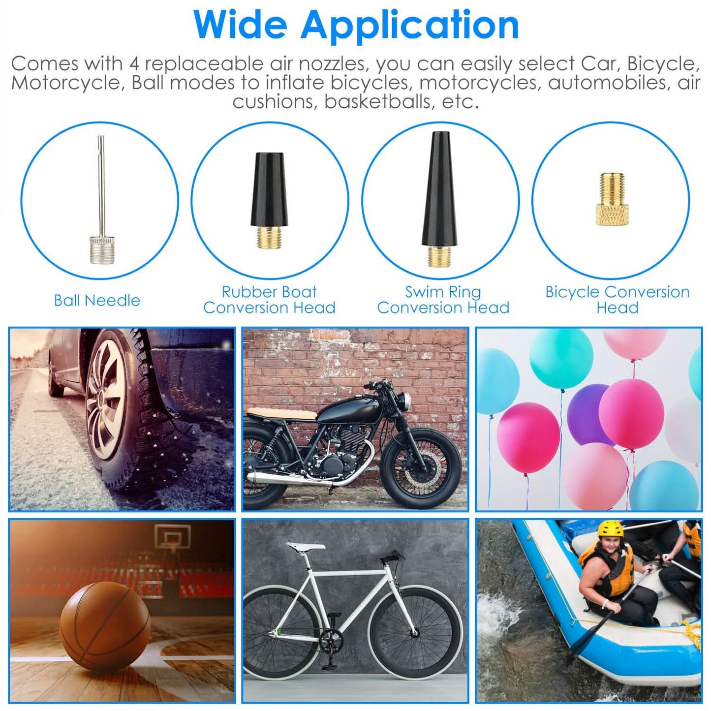 150PSI Cordless Car Tire Pump 6000mAh Rechargeable Tire Inflator DailySale