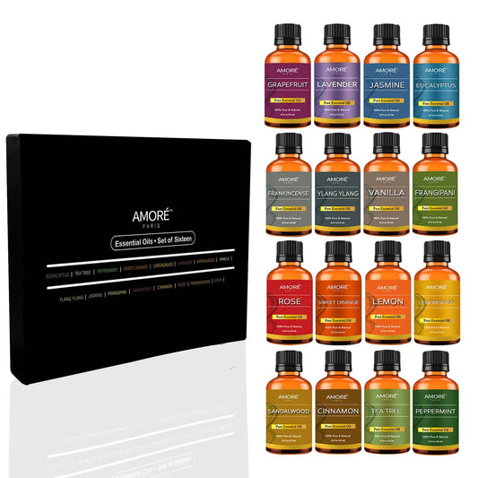 16-Pieces: Aromatherapy 100% Pure Therapeutic High Grade Essential-Oils DailySale