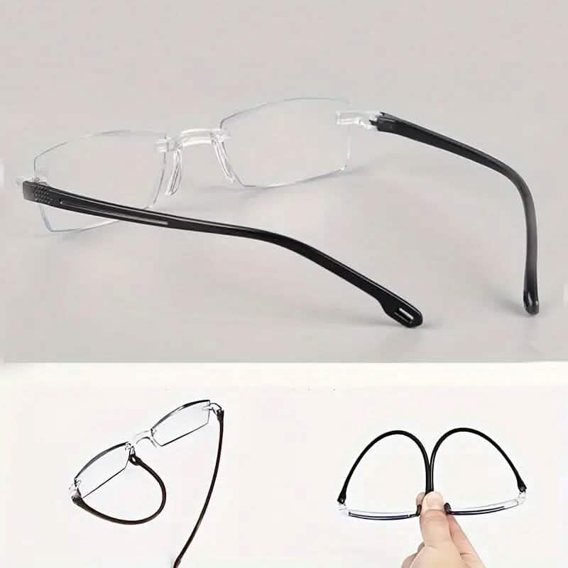 2-Pack: +100 Clear Lens Anti-Eyestrain Computer Unisex Glasses DailySale