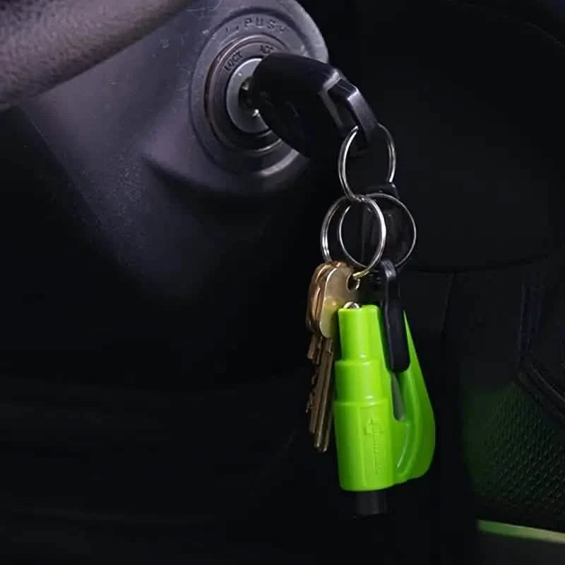 2-Pack: 2-in-1 Emergency Car Escape Tool: Safety Belt Cutter, Metal Safety Hammer & Window Breaker DailySale