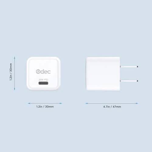 2-Pack: 20W iPhone Fast Charger Type C Wall Charging Adapter DailySale