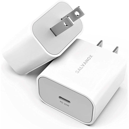 2-Pack: 20W USB-C Wall Charger Plug - Designed for Fast Charging DailySale