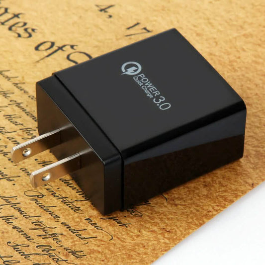 2-Pack: 3 Port LED Fast Quick Charge QC 3.0 USB Hub Display Wall Charger Adapter US Plug DailySale