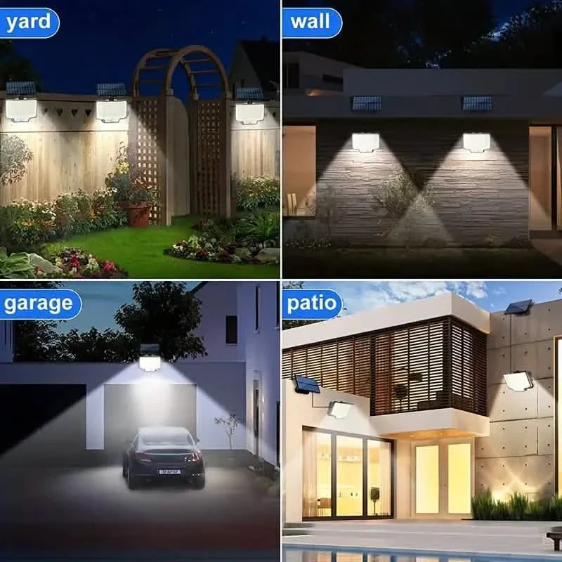 2-Pack: 200-LED/3Modes Upgraded Split Solar Motion Sensor Light Outdoor with Remote DailySale