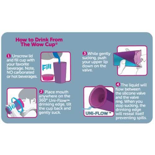 2-Pack: 9 Oz 360 Spill Free Wow Drinking Cup for Kids DailySale