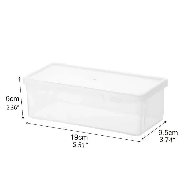 2-Pack: Extra Large Capacity Plastic Pencil Box Stackable Translucent Clear Pencil Box DailySale