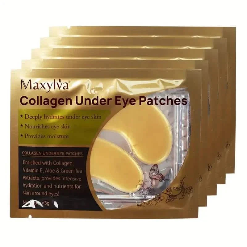 2-Pack: Hydrating Eye Care Under Eye Crystal Mask Golden Under Eye Patches For Women and Men DailySale