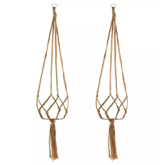 2-Pack: Indoor Outdoor Hanging Pot Rope Net Macrame Plant Hanger DailySale