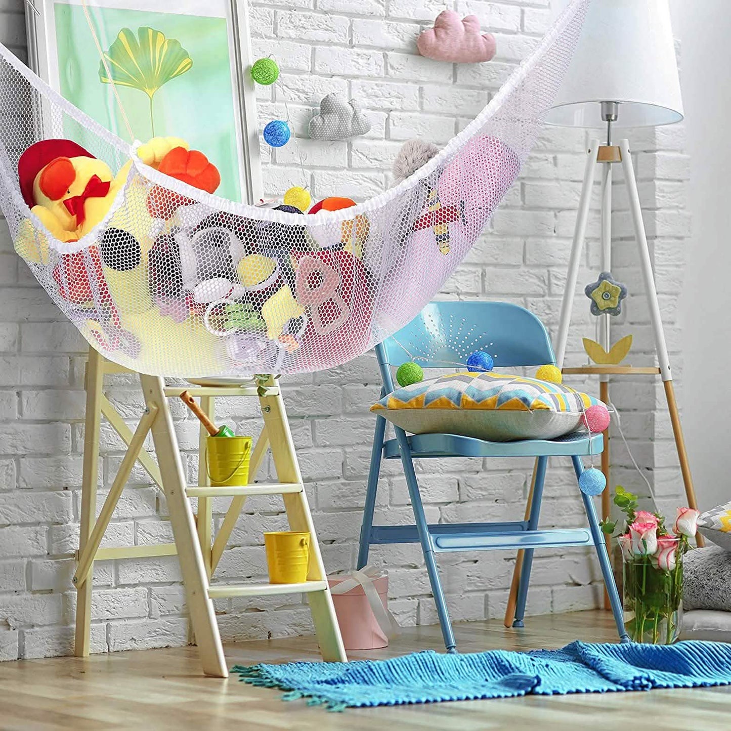 2-Pack: Jumbo Size Toy Stuffed Animal Storage Hammock with Elastic Bands DailySale