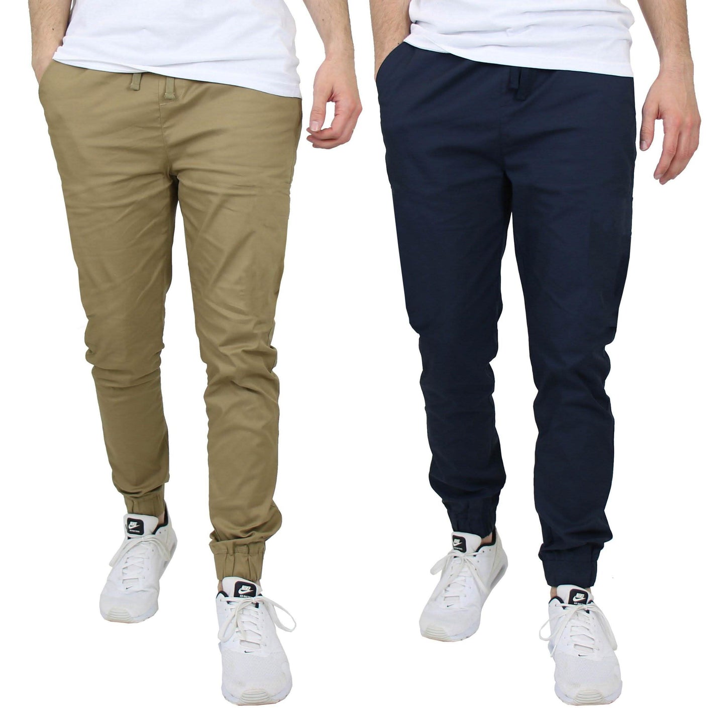 2-Pack: Mens Lightweight Cotton Stretch Jogger Pants DailySale