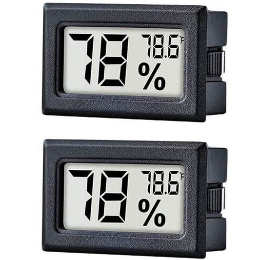 2-Pack: Mini Digital Hygrometer Gauge Indoor Thermometer DailySale