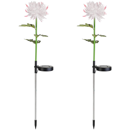 2-Pack: Solar LED Chrysanthemum Lights DailySale