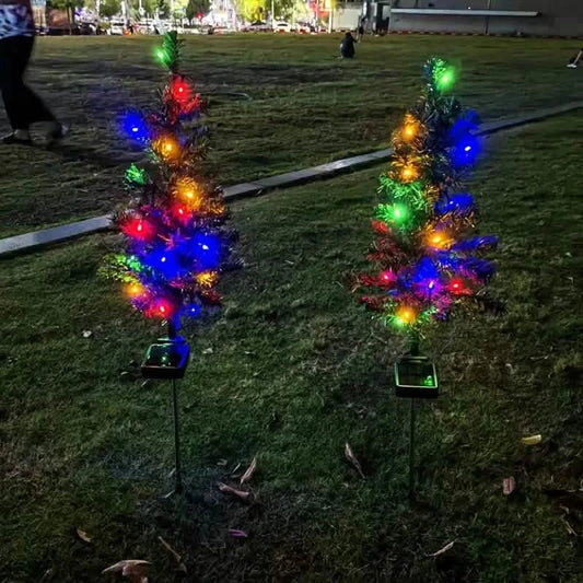 2-Pack: Waterproof Solar Christmas Tree LED Light DailySale