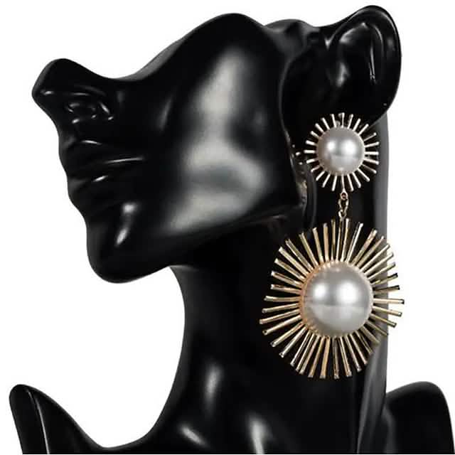 2-Pairs: Women's Imitation Pearl Alloy Earrings DailySale