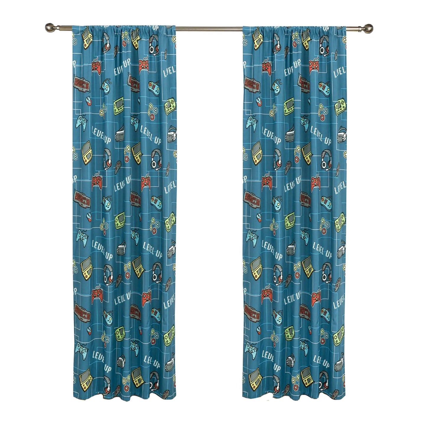 2-Piece Set: Kidz Mix Level Up Glow-in-the-Dark Window Panel Pair DailySale