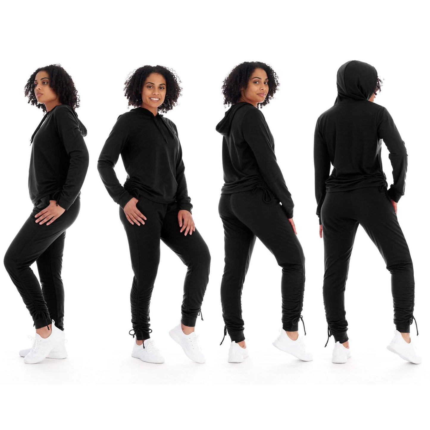2-Piece Set: Women's Athleisure Fleece Jogger Sweatpants & Hoodie With Pockets Set DailySale