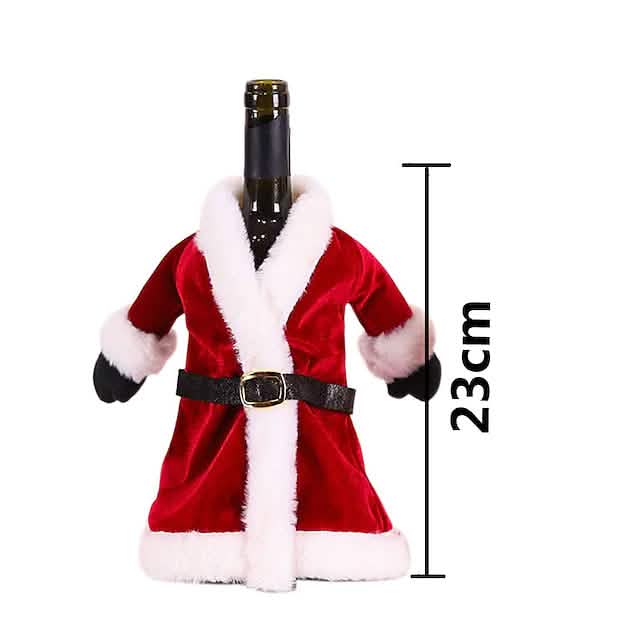 2-Pieces: Christmas Wine Bottle Cover Merry Christmas Decor DailySale