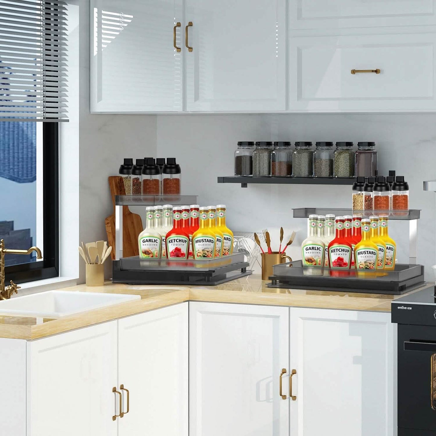 2-Tier Pull Out Under Sink Organizer DailySale