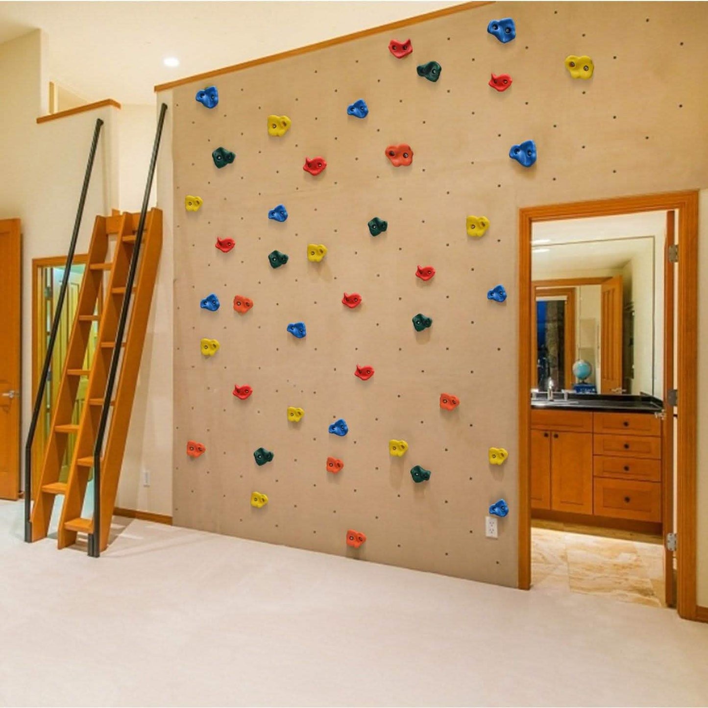 20-Piece: Climbing Wall Holds Indoor Outdoor Playground Set DailySale