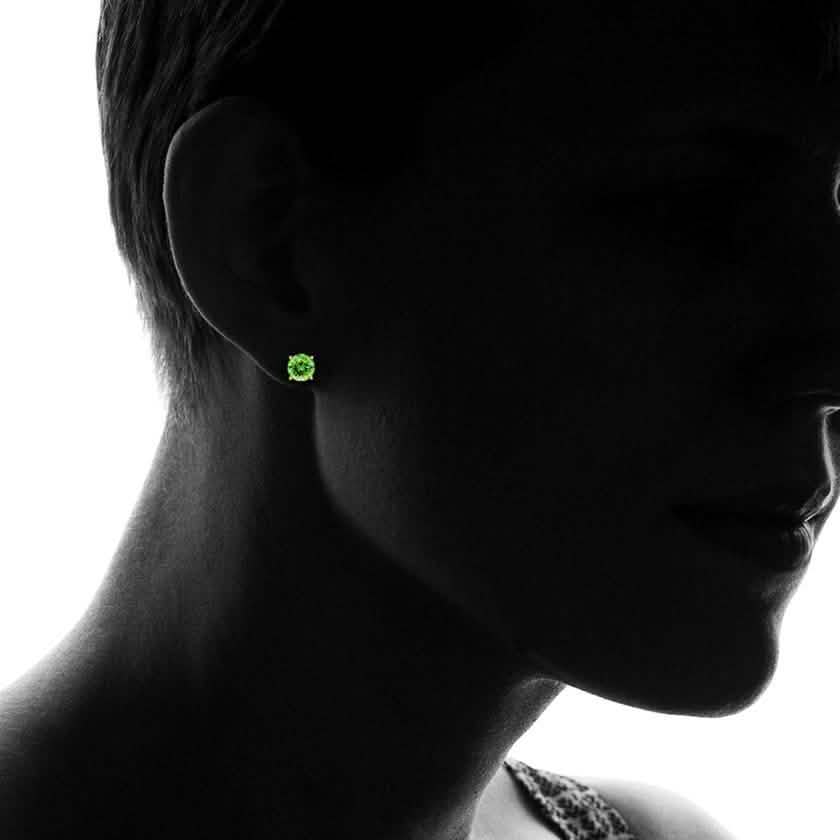 2.00 CTW Peridot Stud Earrings in 10K Gold by MUIBLU Gems DailySale