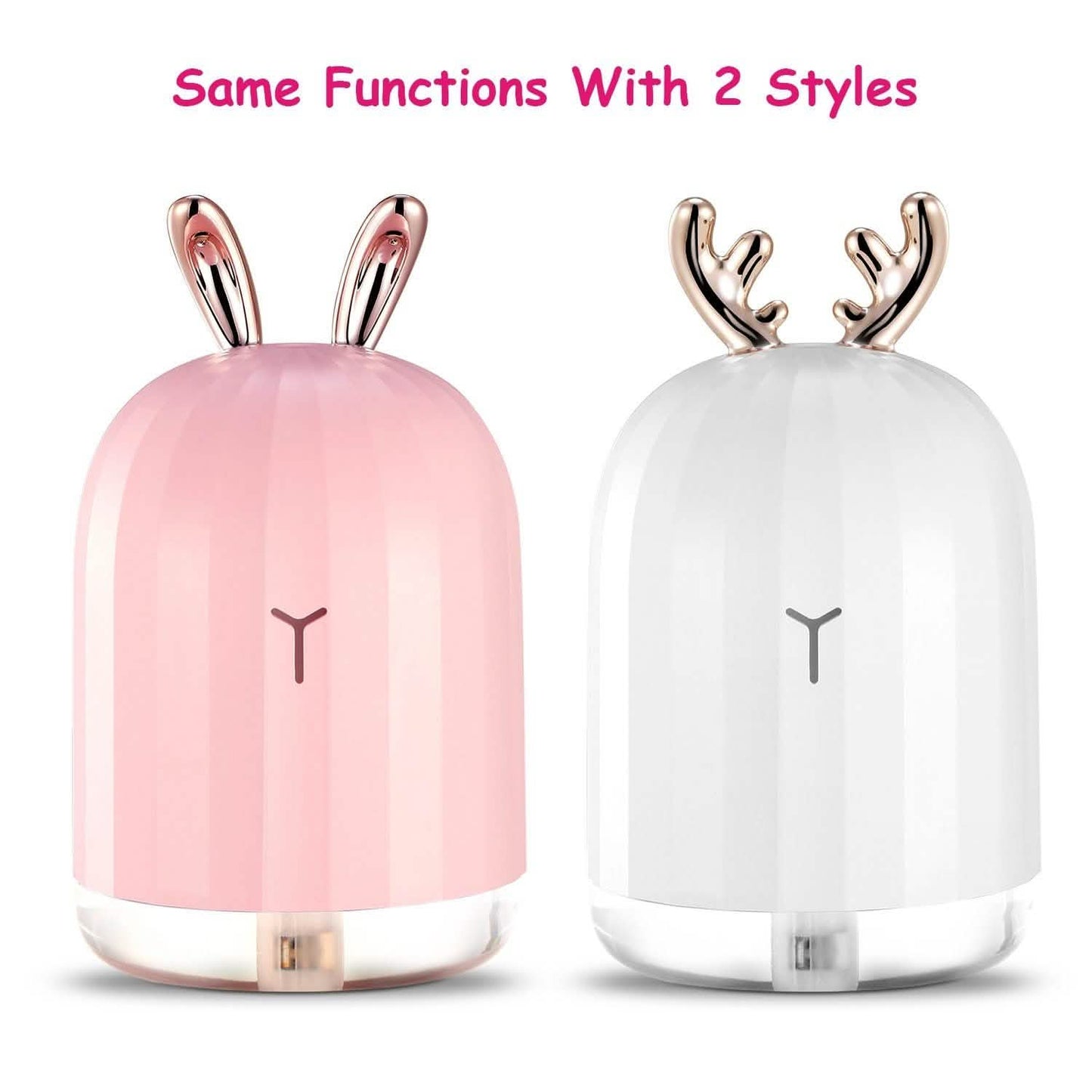 220ml Cool Mist Humidifier Ultrasonic Air Diffuser Atomizer with 7 Color DailySale
