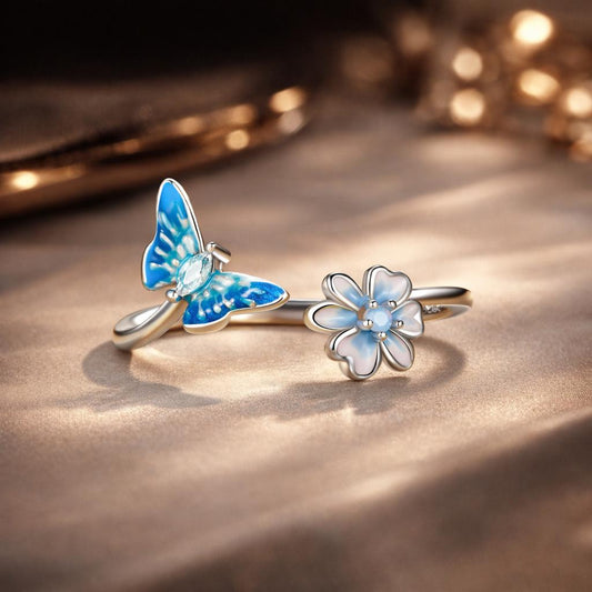 925 Sterling Silver Opal Nanometer Stone Plated Platinum Ring Bids.com