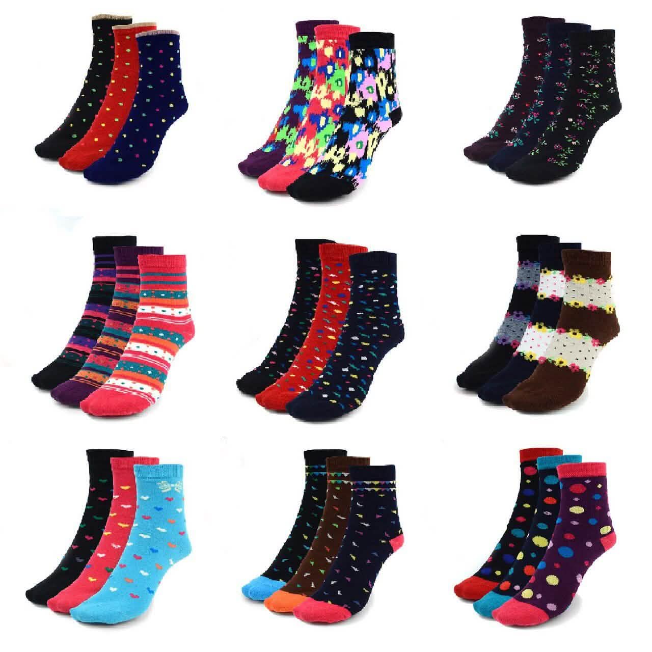 24-Pack: Assorted Warm And Comfortable Ladies Socks DailySale