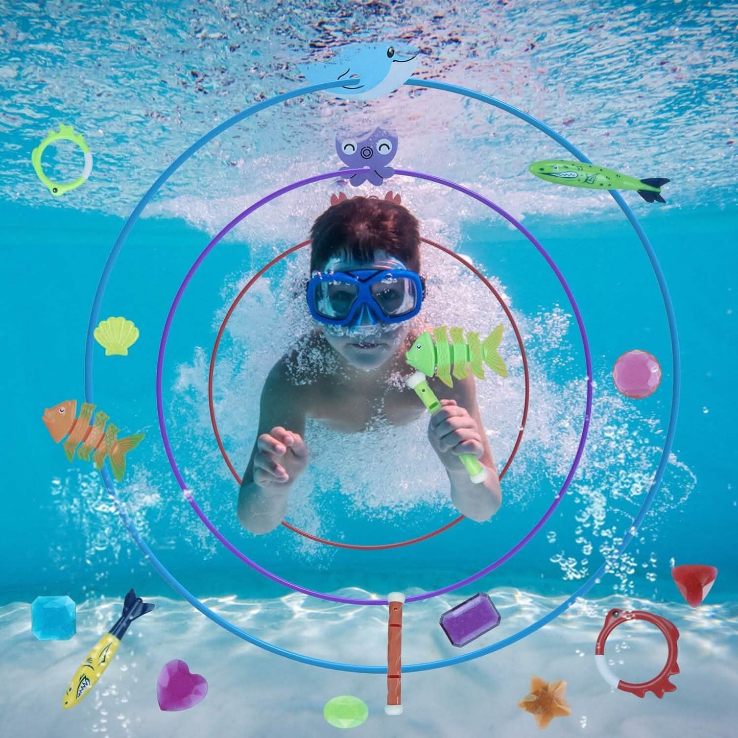 24-Pieces: Diving Toys Swimming Pool for Aged 3+ Years Old DailySale