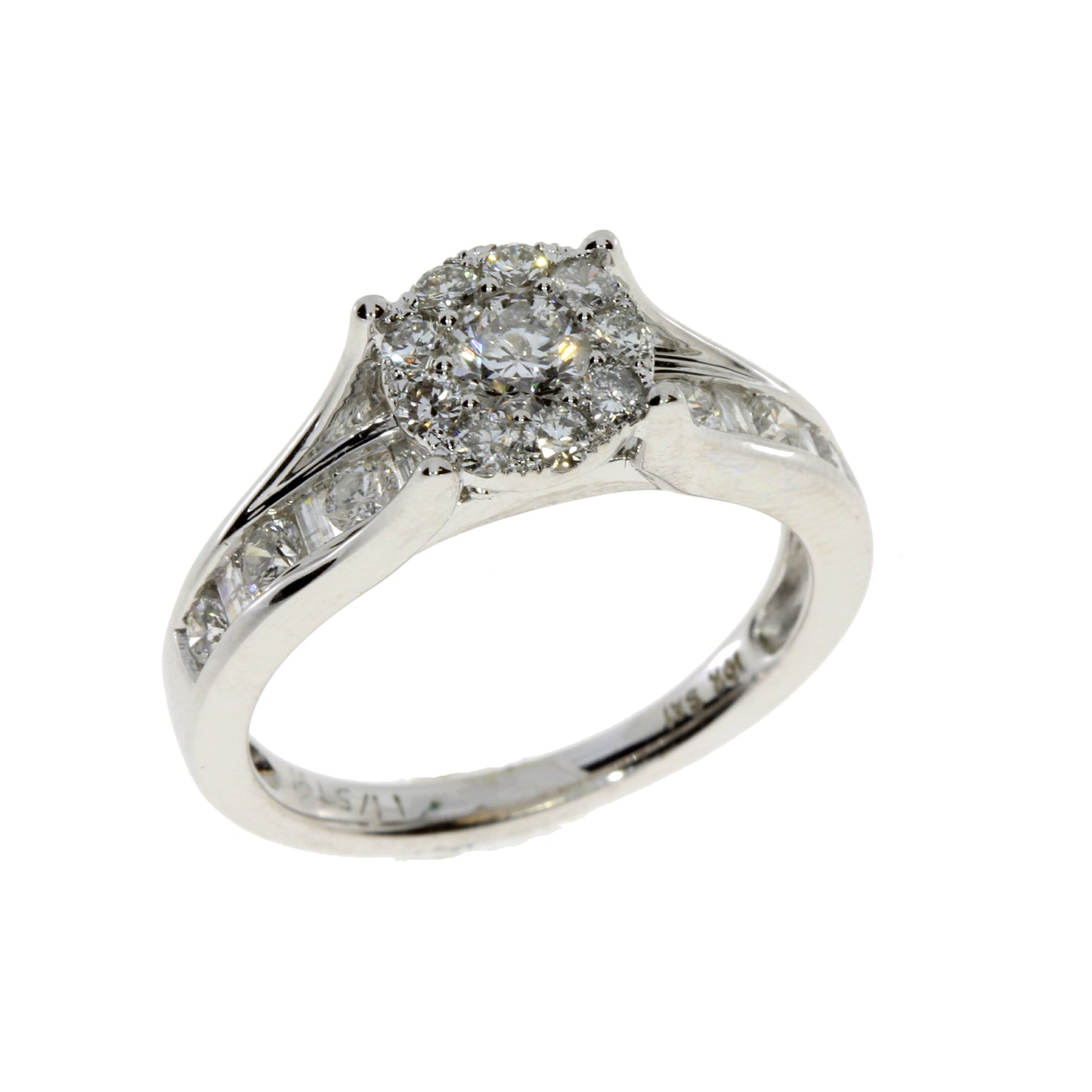 Genuine 1.20ct Diamond Diamond Eng Only 10KT White Gold Bids.com