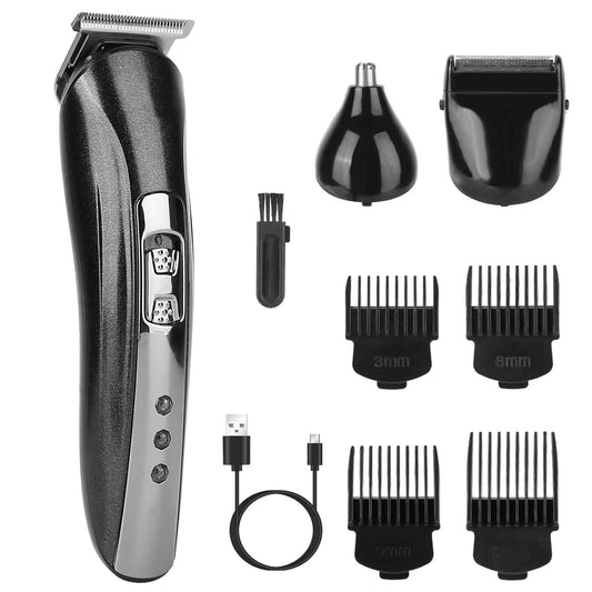 3-in-1 Rechargeable Hair Clipper Cordless Hair Trimmer Shaver DailySale